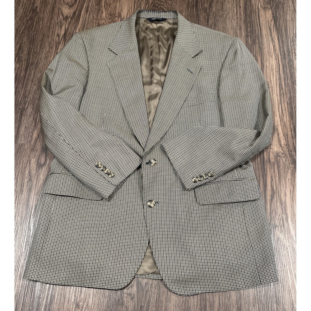 NORDSTROM Mens Blazer 2 Button Jacket Size 43R Wool Silk